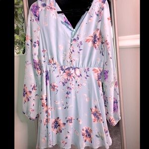 LULUS Flowy Floral Dress